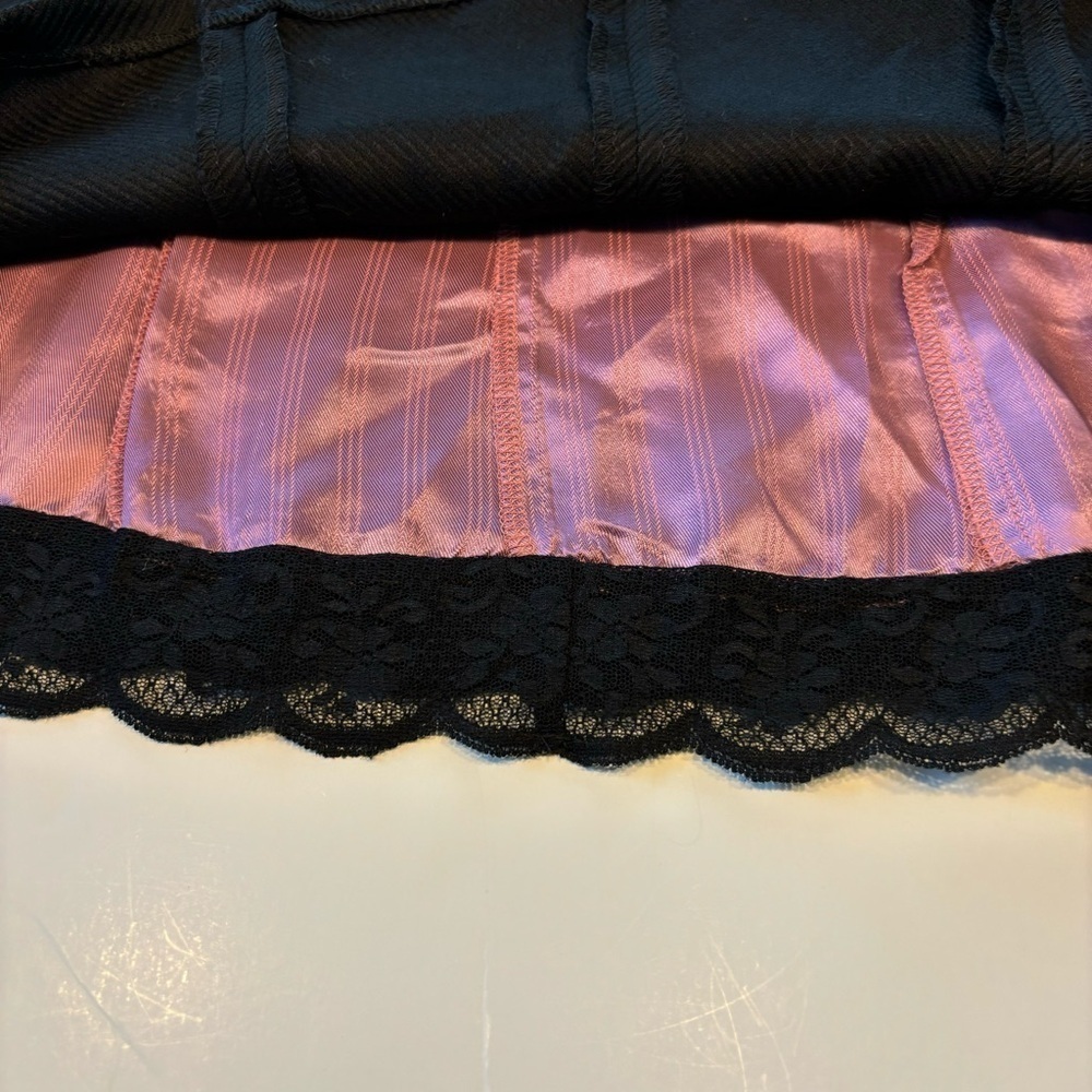 Express Skirt Knee Length Lined Slit 100% Wool Size 7/8 - Picture 5 of 7